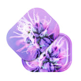 Pulsar Mini Metal Rolling Tray w/ Lid - Flowering / 7"x5.5" - Discreet Smoker